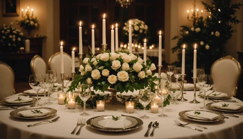 centre de table bougies pour mariage