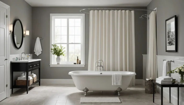rideau de douche sans perçage pour baignoire