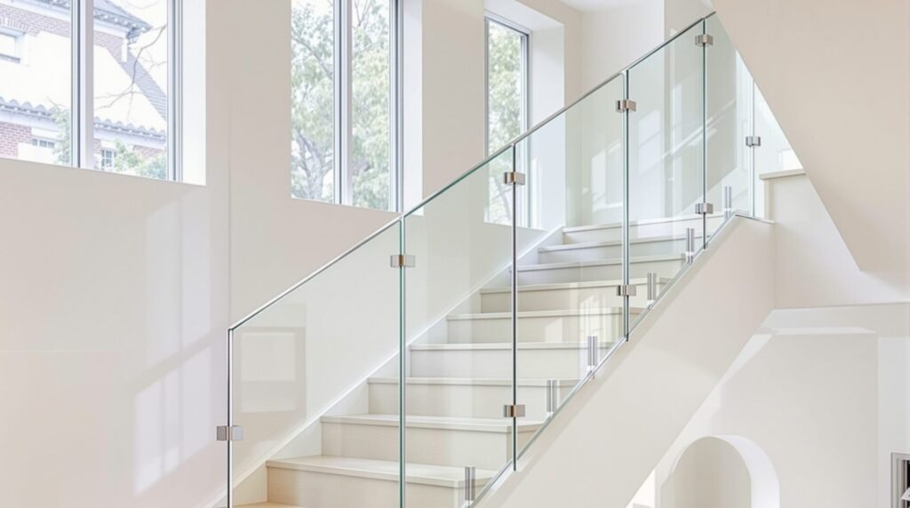 garde corps en verre escalier