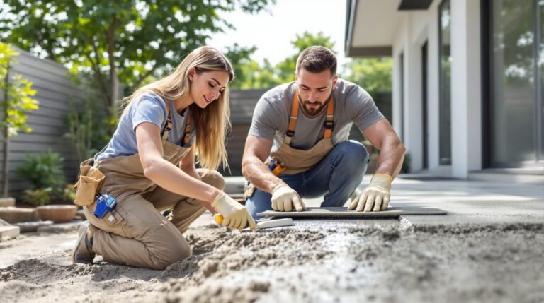 construire une terrasse en béton