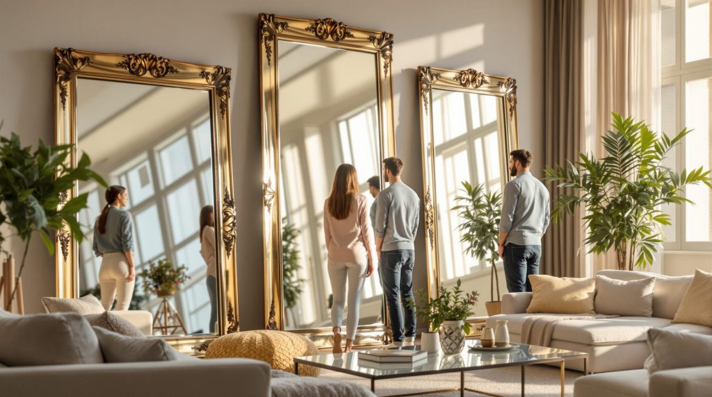 miroirs pour augmenter la luminosité